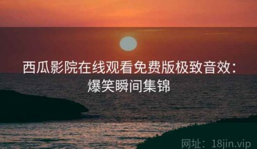 西瓜影院在线观看免费版极致音效：爆笑瞬间集锦